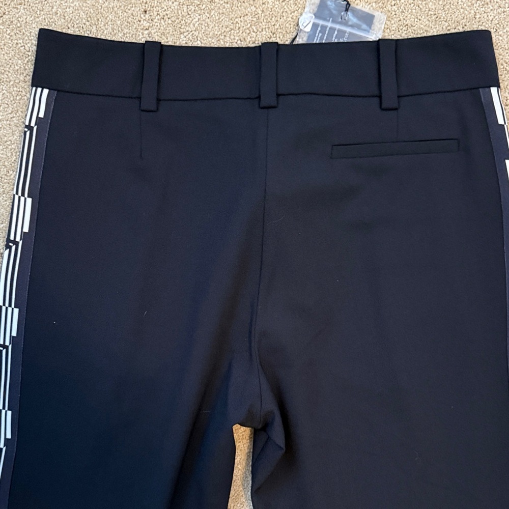 Versus Versace  Women’s Black Pants with White Geometric Accents - Picture 7 of 7